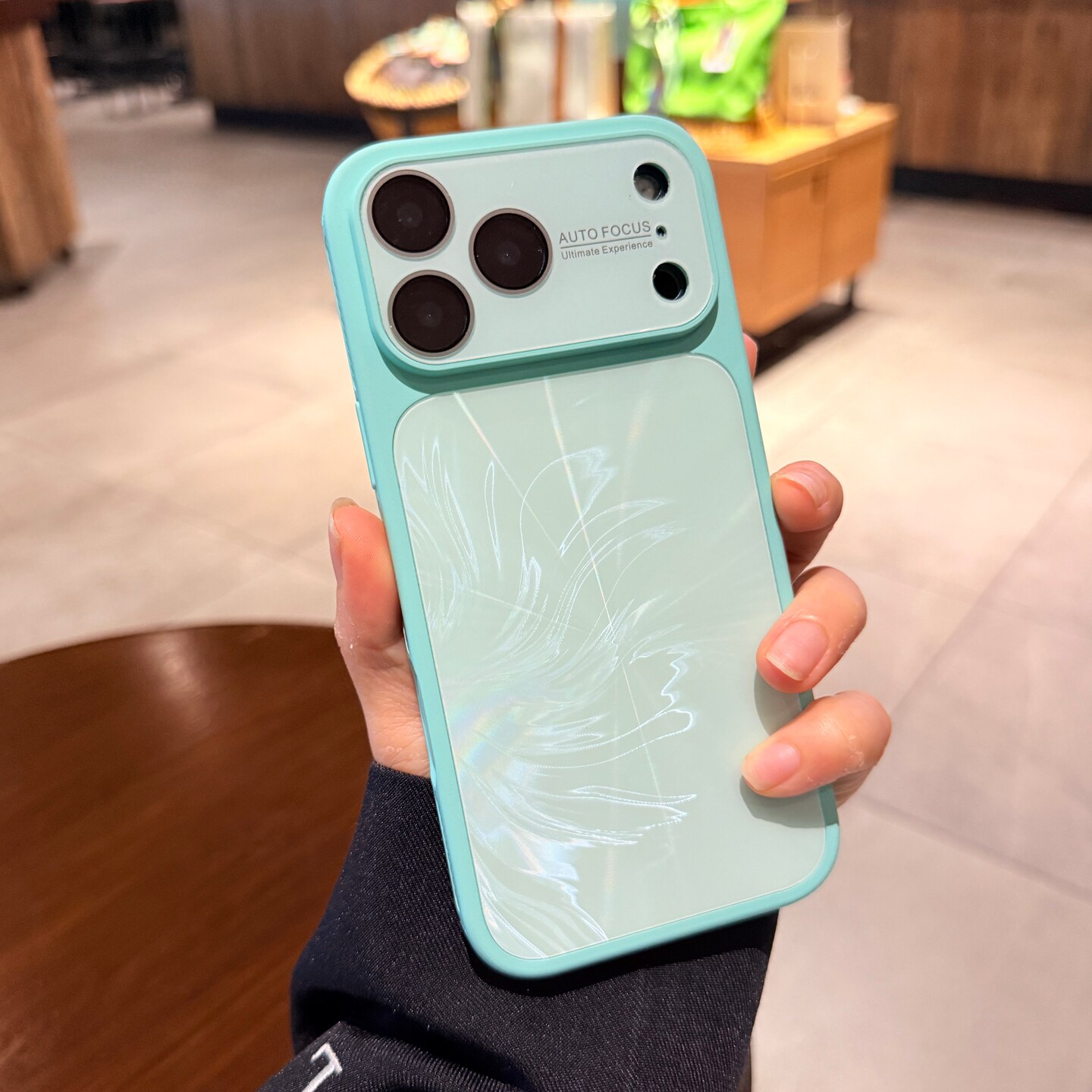 狐尾纹极光镭射适用iphone17手机壳17promax苹果16pro秒变大视窗15新款薄荷绿14P情侣全包镜头膜保护套巨好看