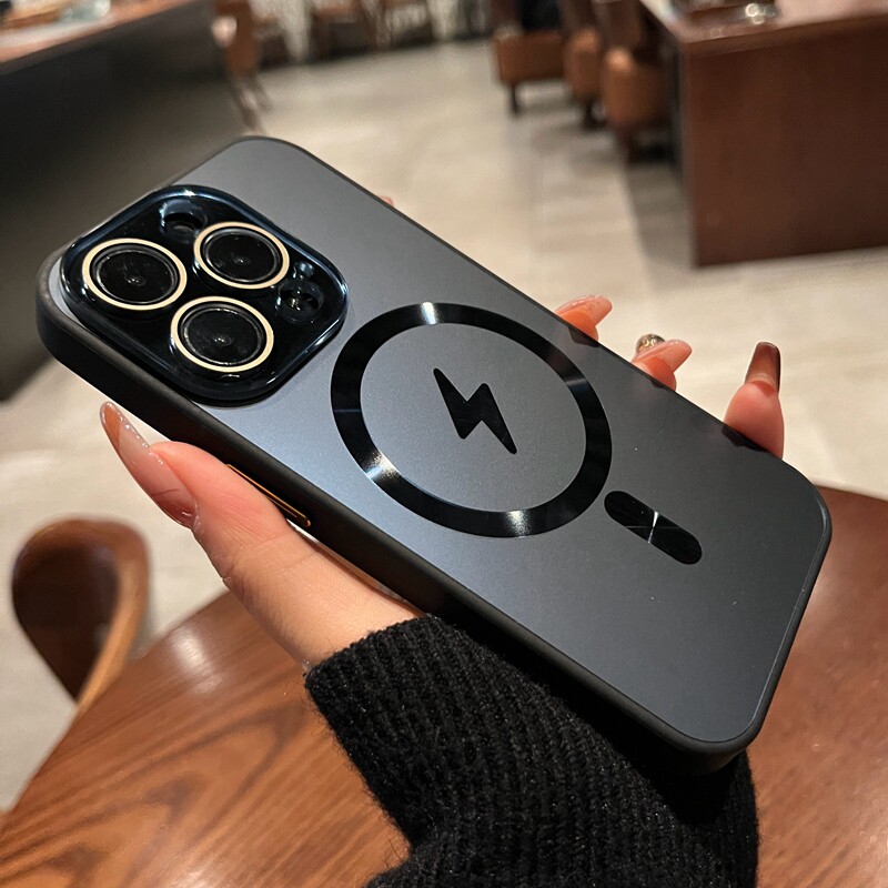 新款磁吸适用苹果17ProMax手机壳iphone17保护套16promax防摔magsafe磨砂玻璃15高级感14黑色12男11全包镜头