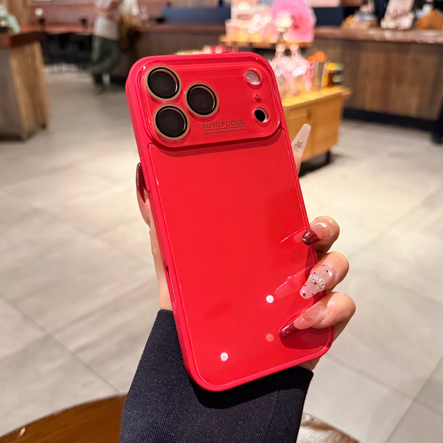 适用iphone17手机壳17promax苹果16Pro新款正红色15大视窗镜头膜全包14简约高级13本命年12PM液态玻璃保护套