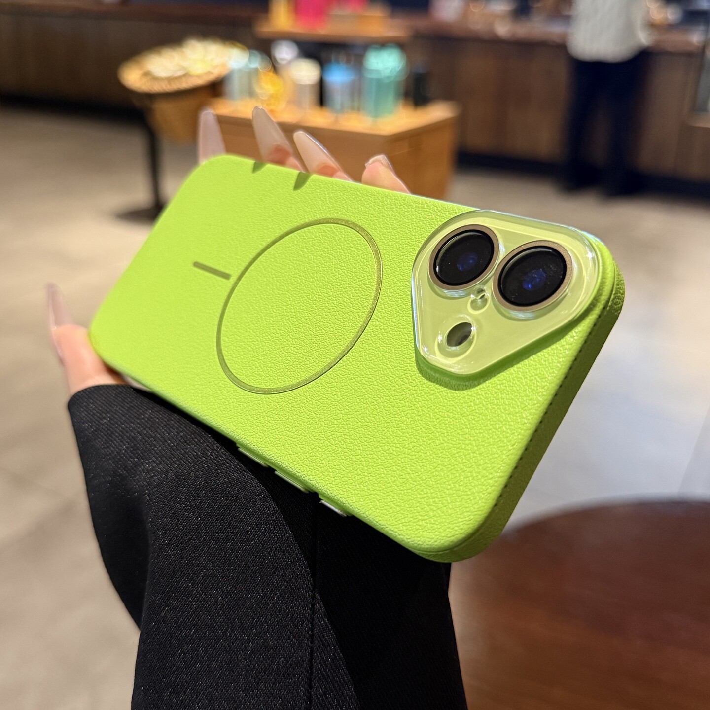 适用苹果17手机壳磁吸iphone17pro新款荔枝纹16promax全包镜头膜15荧光绿色14plus高级13超薄12情侣Air保护套