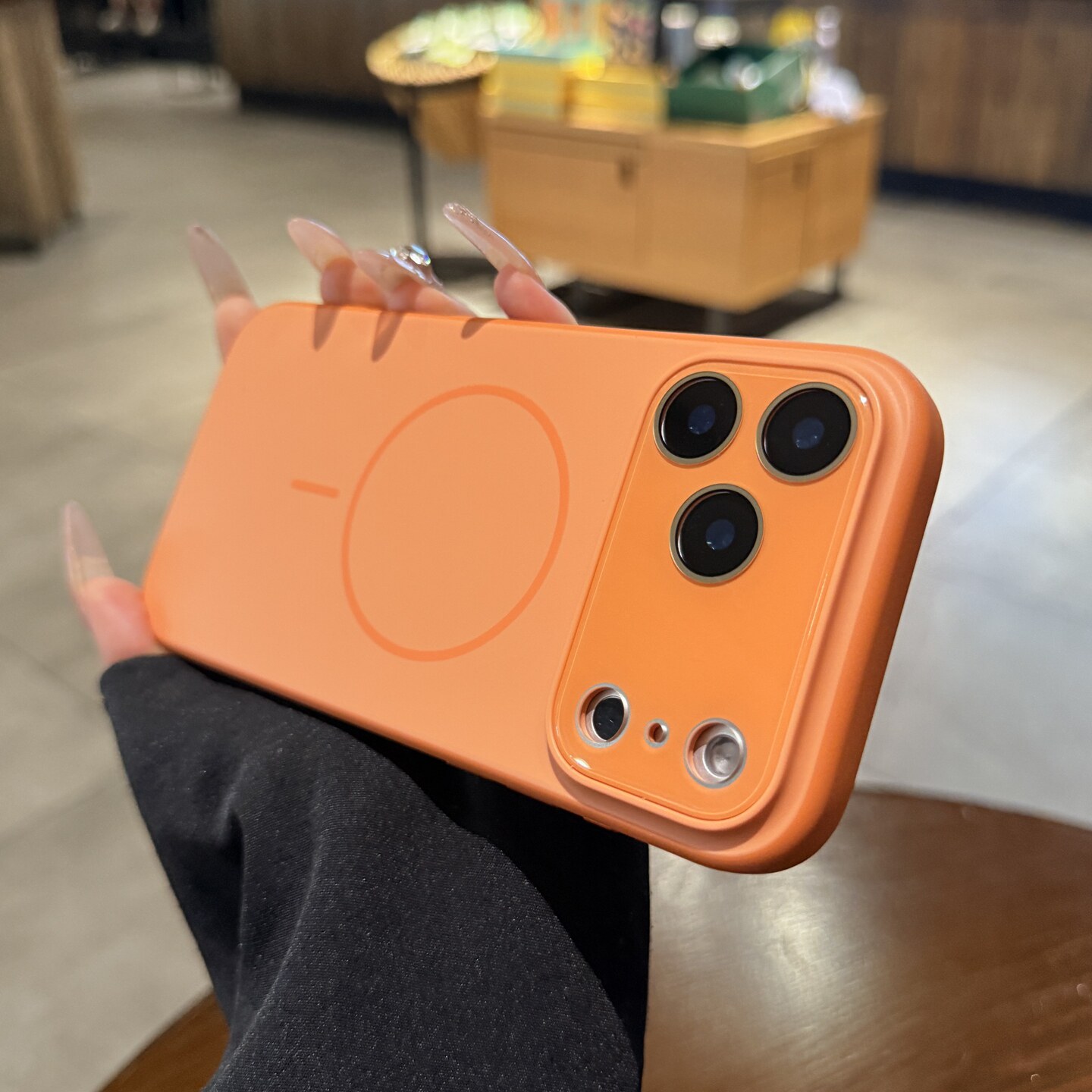 适用苹果17手机壳Magsafe磁吸iphone17promax新款磨砂星宇橙色16pro镜头膜全包相机按键ip16高级air保护套女