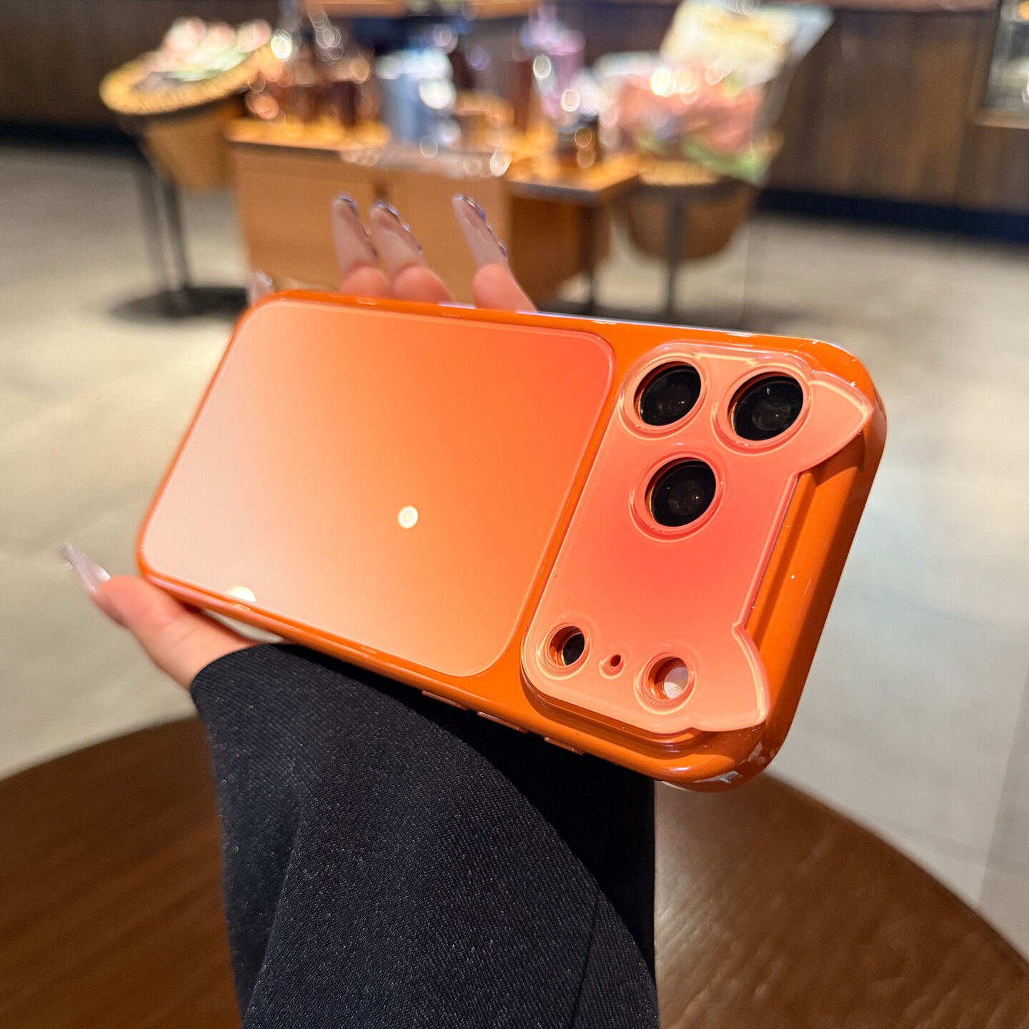 猫耳朵秒变大视窗适用iPhone17手机壳苹果18promax高级感新款渐变橙色16pro巨好看13可爱14网红ins女15保护套