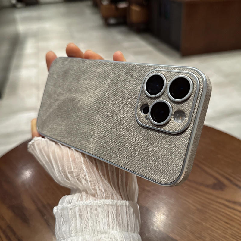 牛仔布皮纹适用于iPhone手机壳