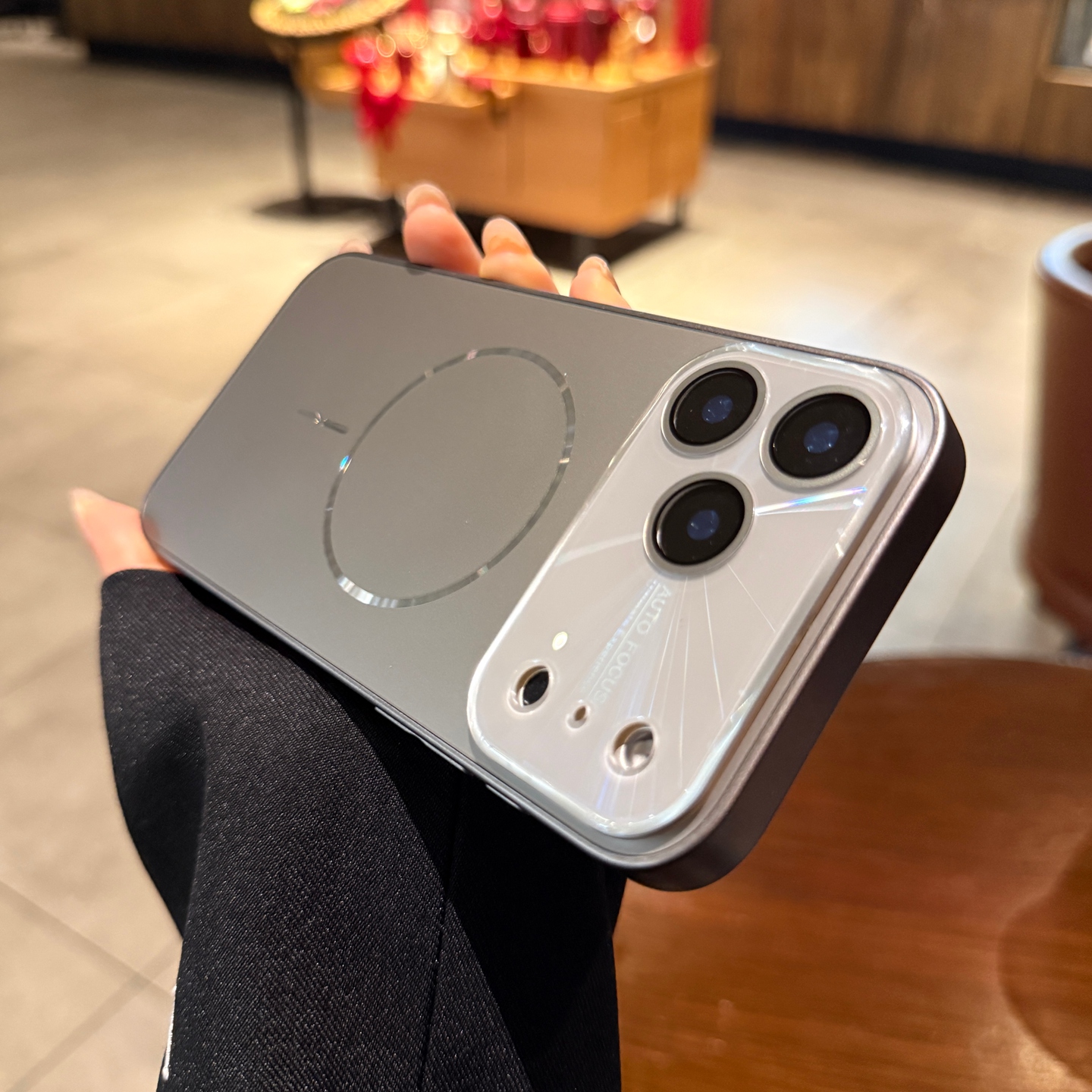 适用苹果17promax手机壳iphone17新款秒变大视窗16pro细圈磁吸Air极光镜头全包15钛灰色13电镀14Magsaf保护套