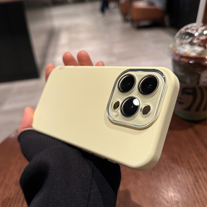 适用苹果17手机壳iphone17promax新款液态硅胶13pro奶黄色16promax纯色14全包Air带镜头膜12网红15plus防摔套