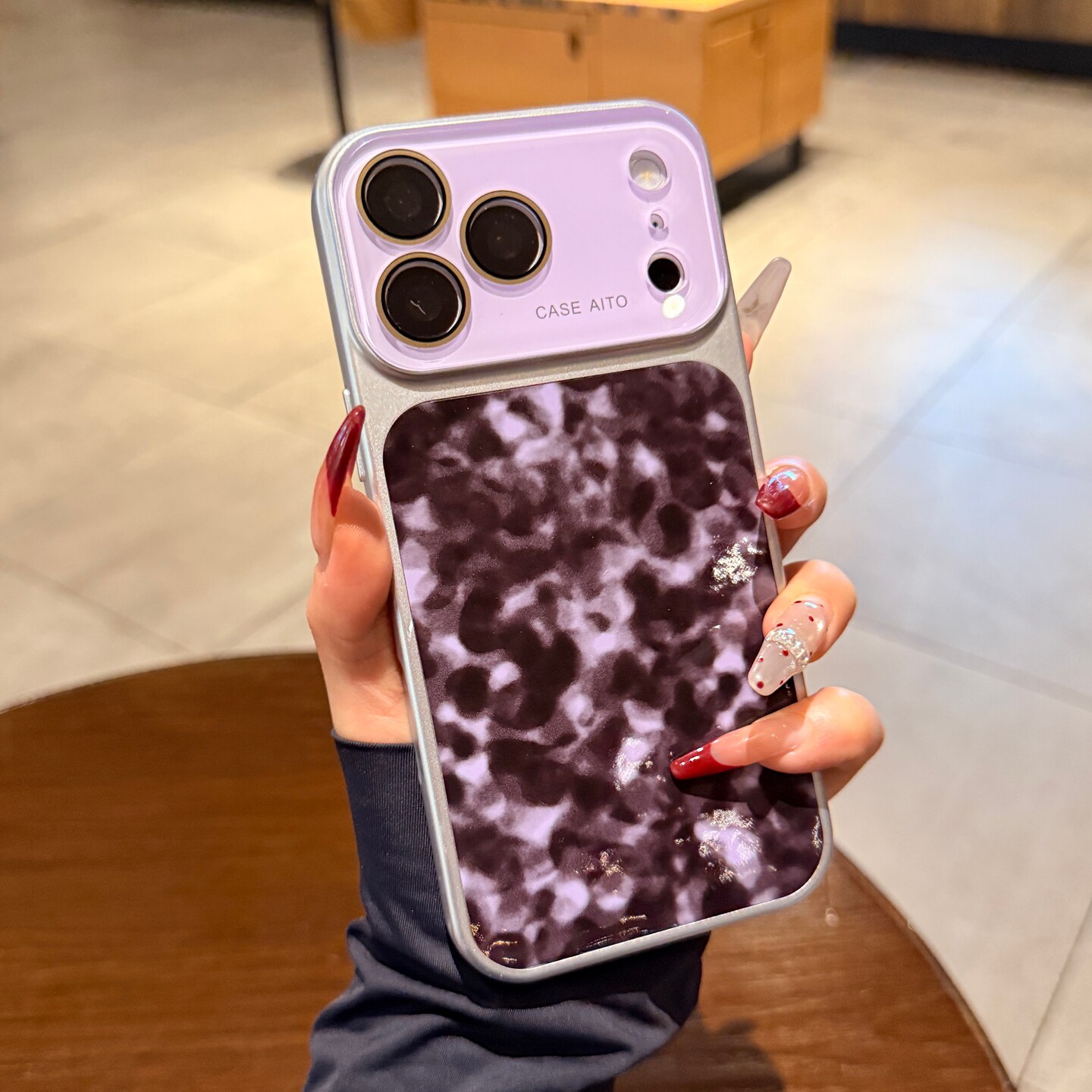 新款琥珀纹适用iphone17手机壳17promax苹果16pro大视窗镜头膜全包15轻奢高级感紫色14P独特超好看13保护套女