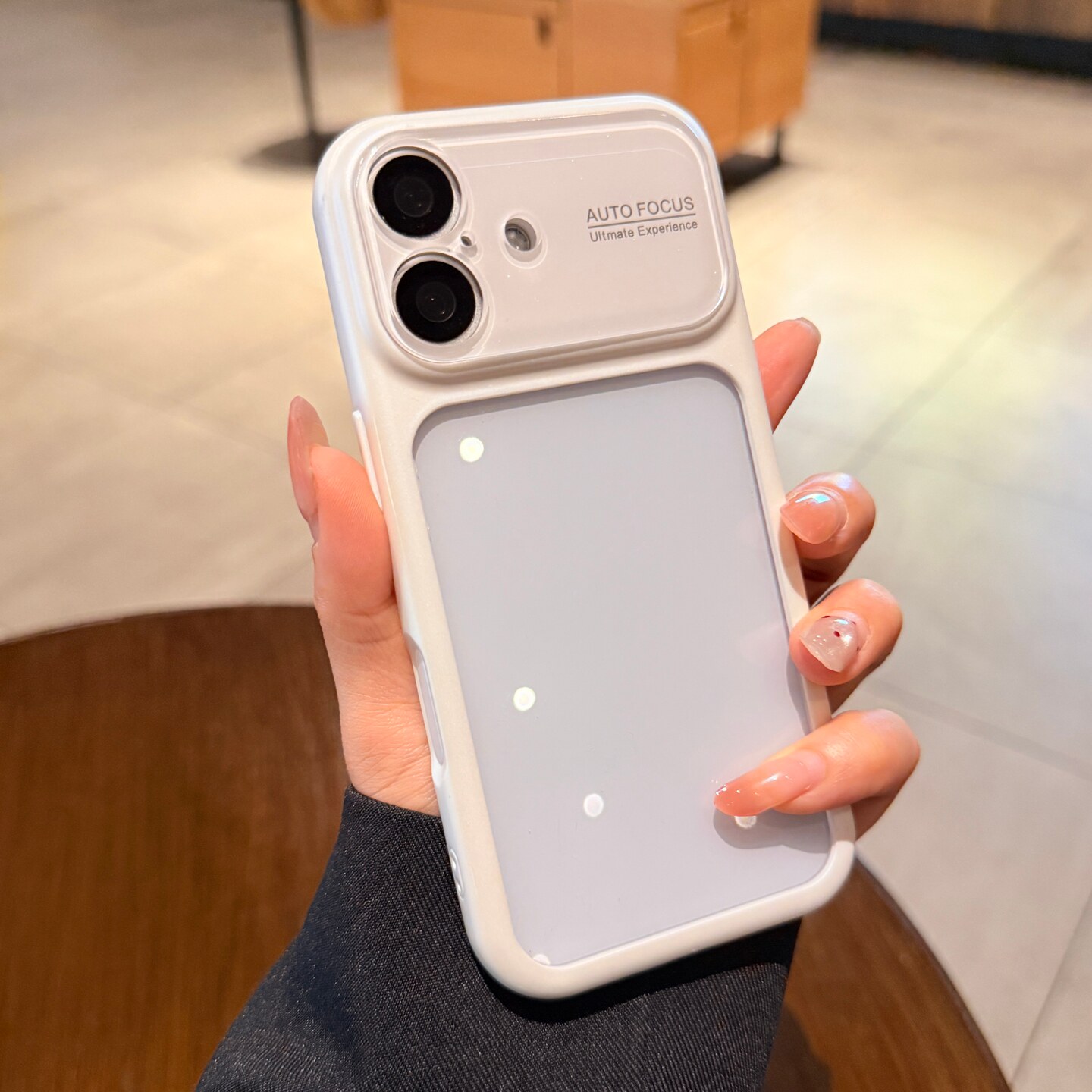 【大视窗镜头】适用苹果17promax手机壳iphone16ProMax新款白色边框透明外壳PM全包相机按键15保护套情侣高级