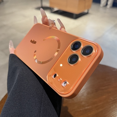 适用苹果17手机壳新款iphone17pro星宇橙色16promax超火15磨砂14简约ip高级air全包镜头膜plus情侣13保护套女