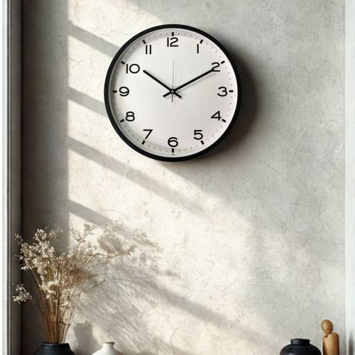 超静音扫秒客厅家用挂式时尚时钟轻奢现代简约创意表挂墙极简钟表