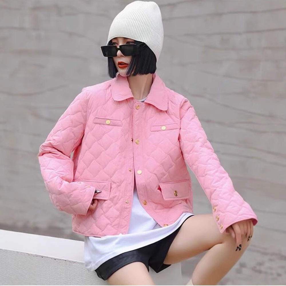 轻薄羽绒服女2025年秋冬韩版白鸭绒短款外套潮甜美风长袖中等常规