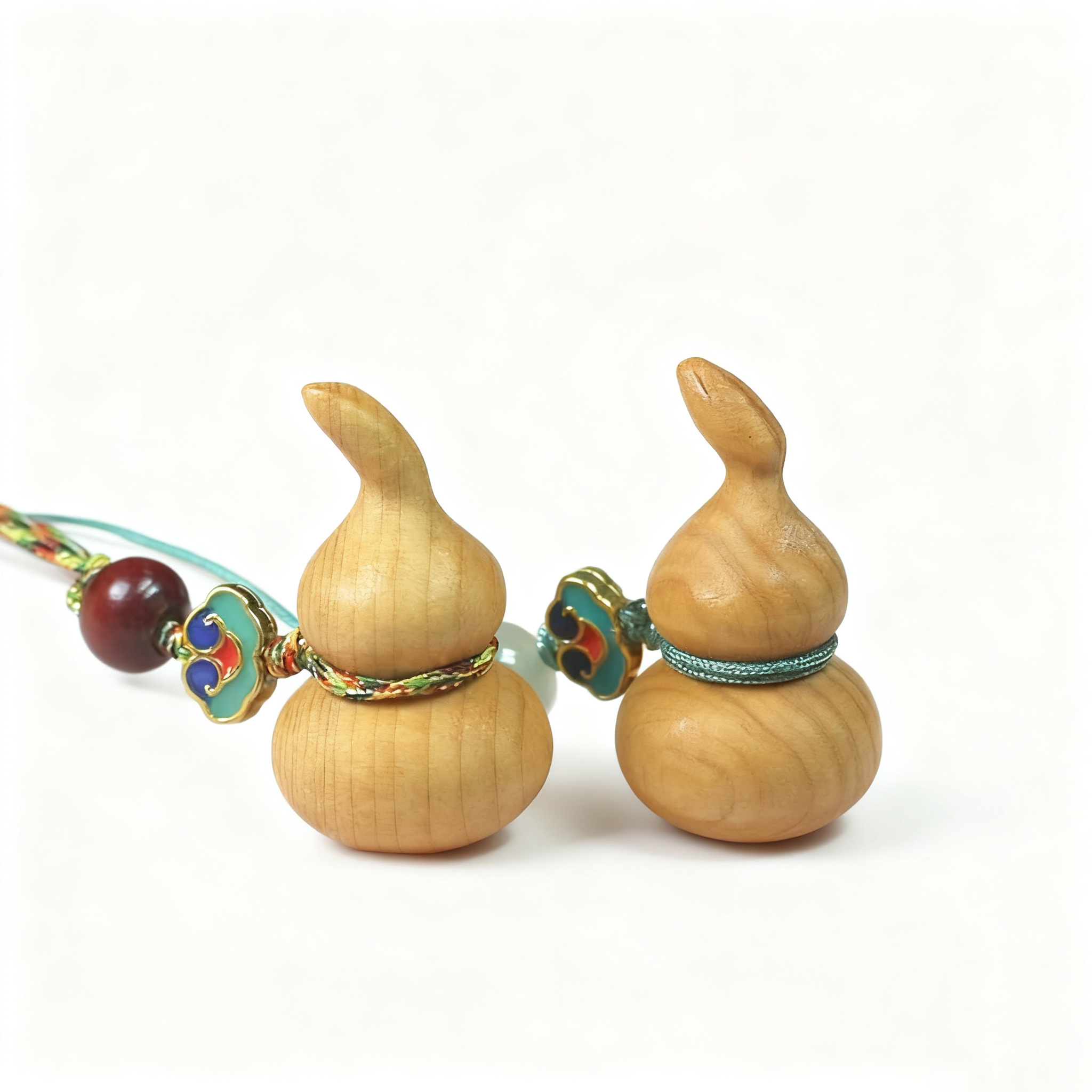 柏木小葫芦福禄挂饰挂件男女木质手机链包包转运挂件沉水