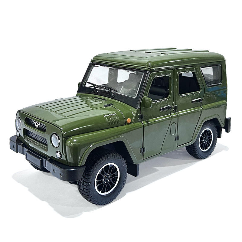 1:18俄罗斯瓦滋猎人合金越野汽车模型pubg和平同款吉普车收藏摆件