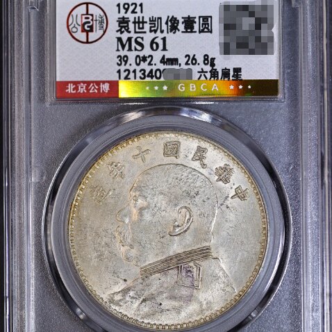银元真品公博评级袁世凯摆件