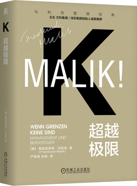 超越极限 (奥)弗雷德蒙德·马利克(Fredmund Malik) 著 著 严佩琦,孙瑜 译 译 机械工业出版社