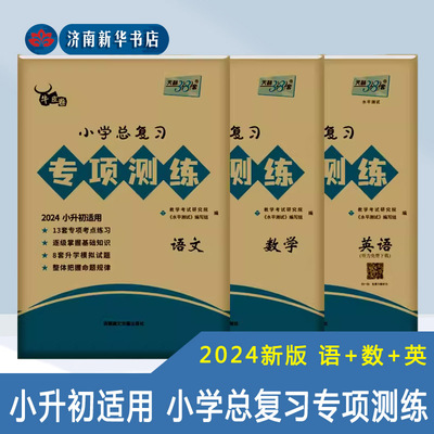 2024版天利38套小学小升初总复习专项测练语文数学英语牛皮卷专项突破练习试卷巩固基础知识模拟试题小学生升初中真题卷2024全套书