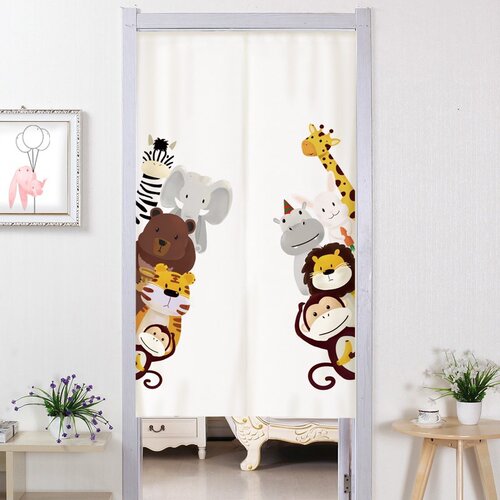 新品japanese door curtain cloth art partition Qcurtain kitch