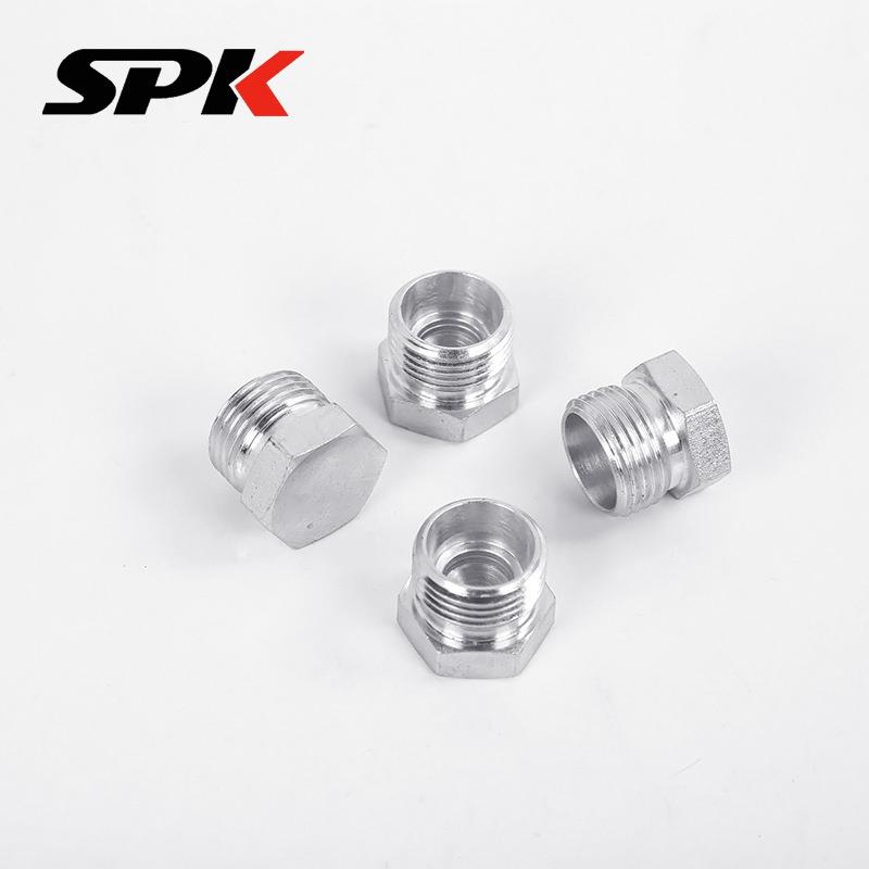 卡套式堵头外螺纹H型24度锥密封4C 4D液压堵头外六角堵头丝堵螺堵