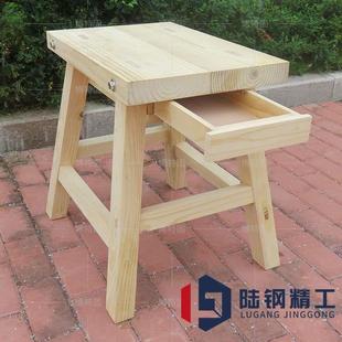 小型工作台磨刀机底座攻牙机实木钻床椅钻床底座 砂轮机底座