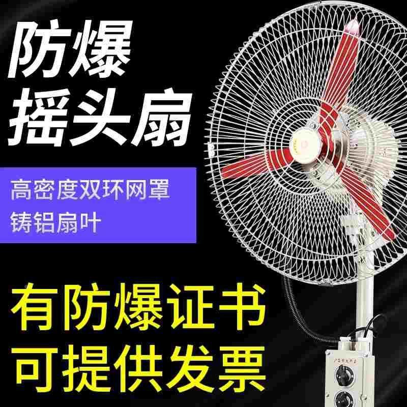 防爆摇头扇FB/BTS-500/750防爆电风扇220V壁挂落地式牛角扇380V
