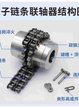 KC链条联轴器3012 4012 4014 4016 4018 4020 5018电机马达大扭矩