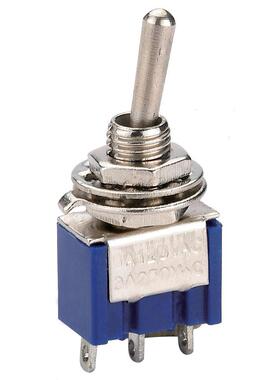 正品旭瑞小型钮子开关 MTS-102 3A/250VAC 6A/125VAC 三脚两档