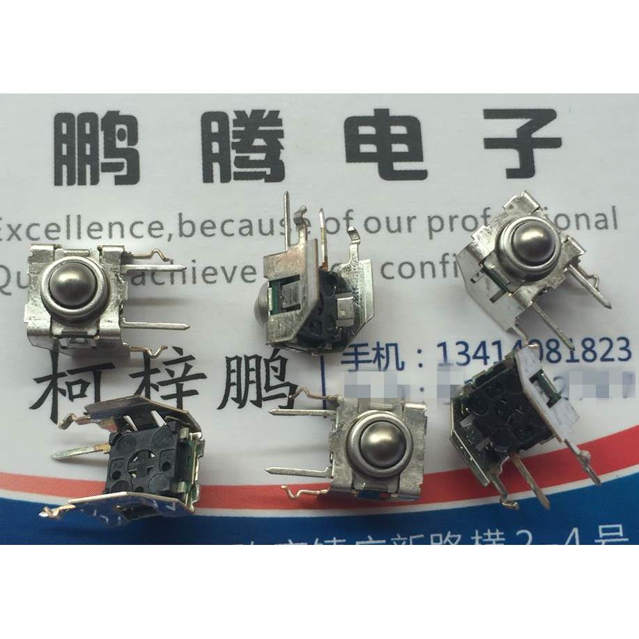 原装法国C&k KSJ0V411 防水尘滚珠圆珠轻触开关7*7带支架 侧插2脚