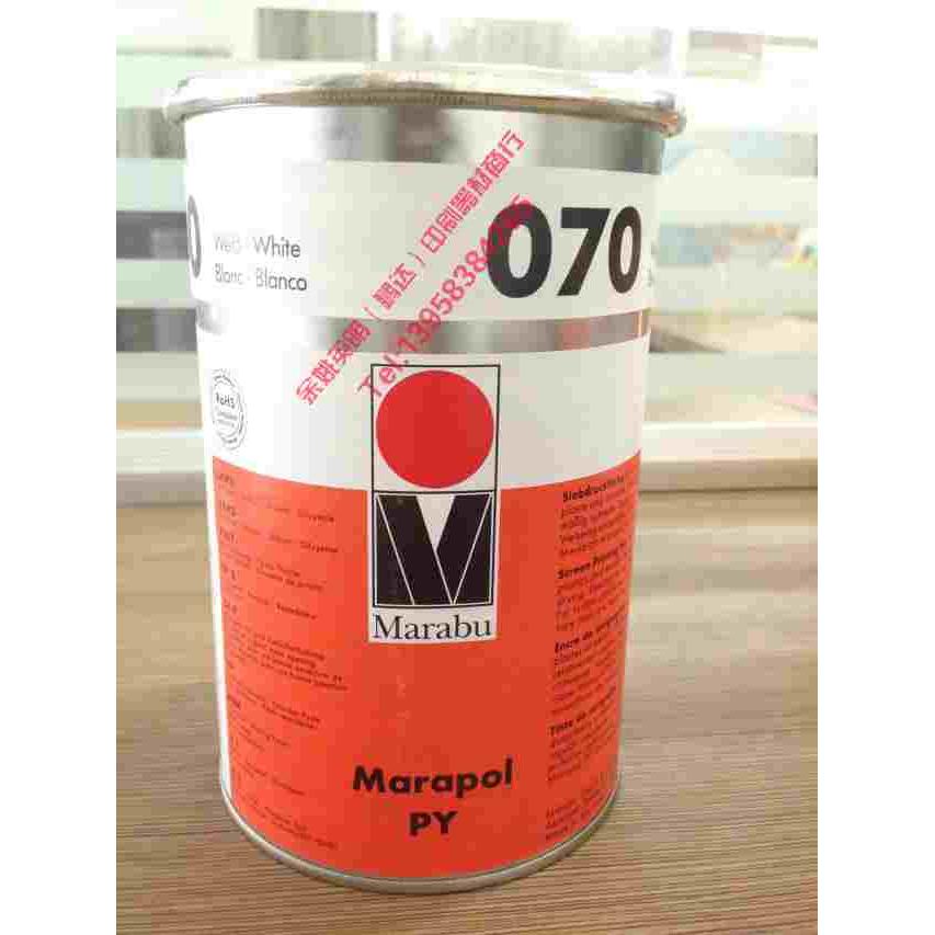 德国MARABU/玛莱宝油墨 PY070白色  PY073黑 PY170特白