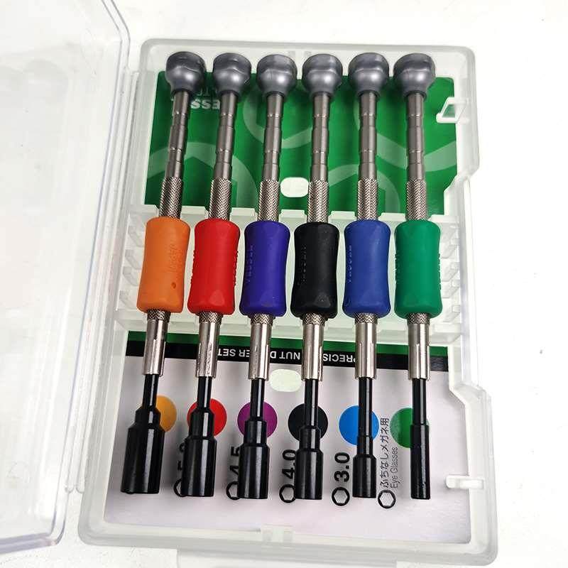 日本威威VESSEL精密外六角套筒螺丝批起子6件套装2.2~5.5mm TD-57