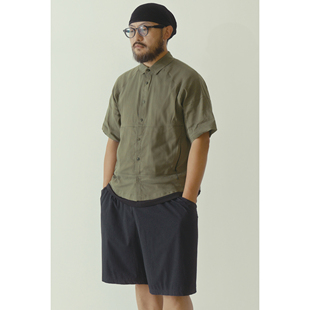 WtW 亚麻尼⻰混纺轻质短袖衬⾐ Linen Nylon SS Shirt