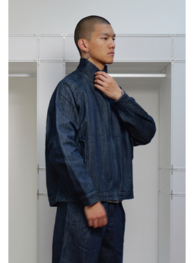 WtW 和纸混纺哈宁顿牛仔夹克 Washi Denim Harrington JKT