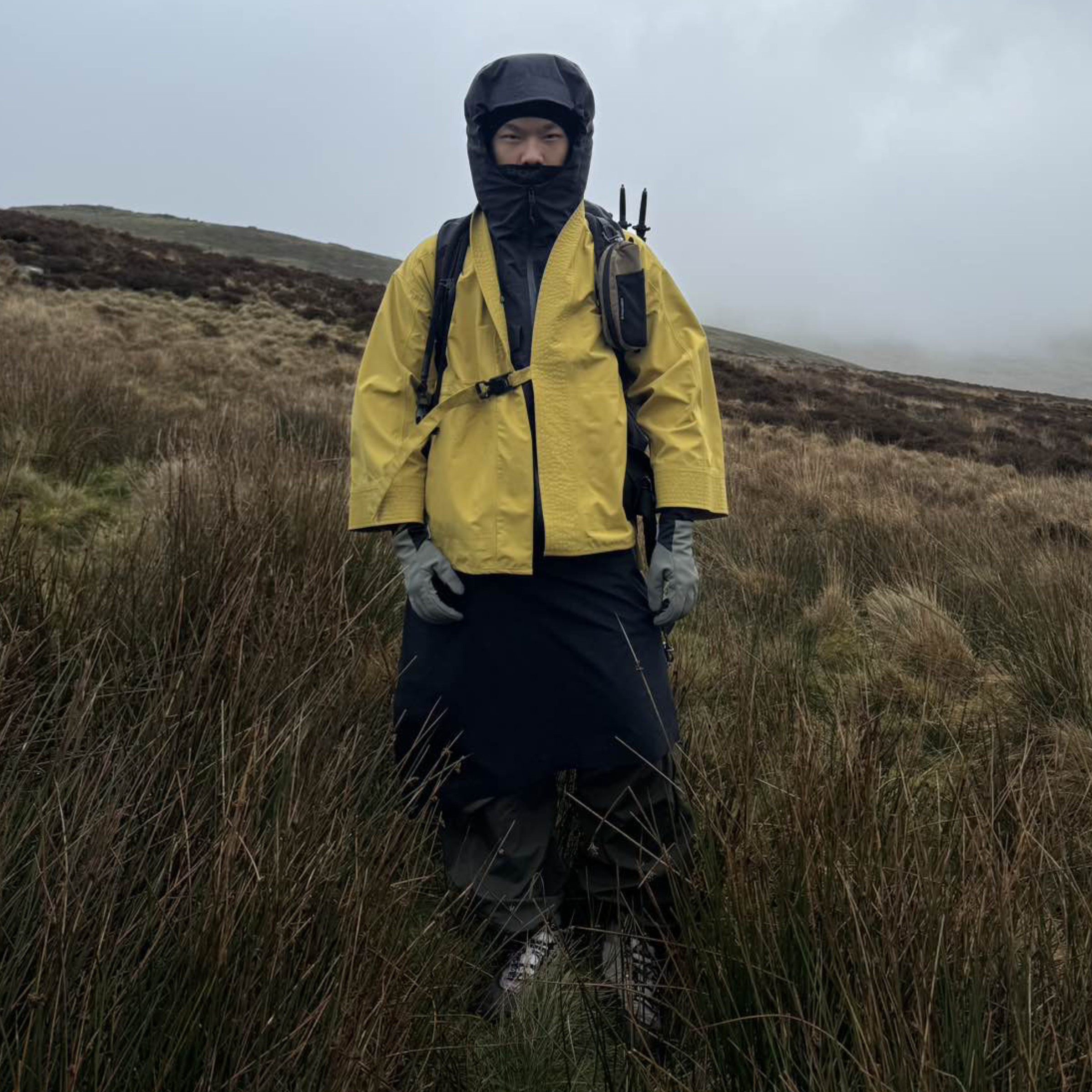 WtW无领东方布衣防水冲锋衣