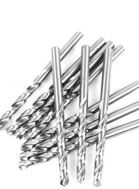 全磨白色直柄麻花钻头 高速钢白钢MH2材质不锈钢HSS扩孔钻头