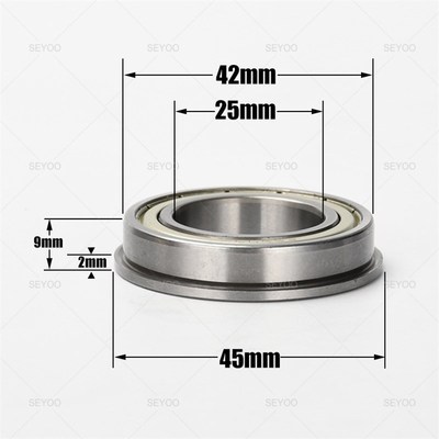 现货带挡边台阶杯士轴承F61905ZZ F6905ZZ 25Q*42*9mm法兰轴承