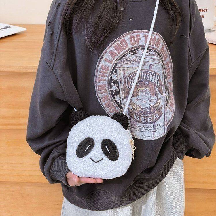 卡通兔子小熊毛绒包儿童迷你斜挎包女童婴儿可爱零钱包