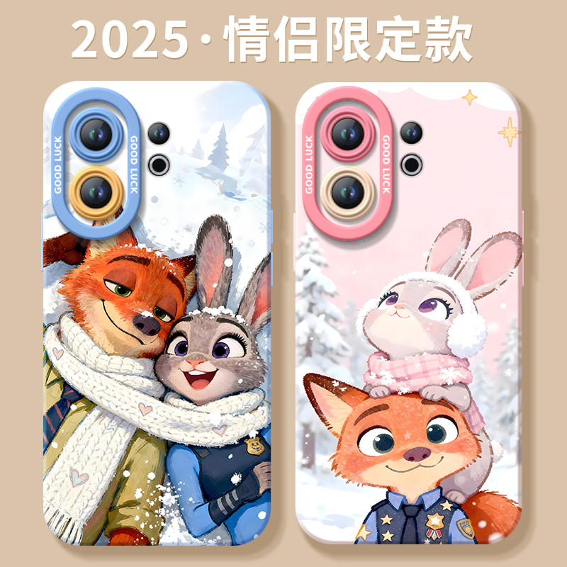疯狂动物城朱迪尼克vivos50手机壳s50promini保护套s30新款s20防摔s19硅胶s18高级感s17挂绳s16外壳s12女s10