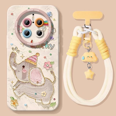 适用华为mate70新款手机壳高颜值HUAWEI mate70+镜头全包防摔mate70硅胶软壳带支架70pro＋挂绳高级感保护套