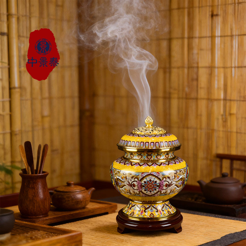 正宗纯手工铜胎掐丝珐琅北京景泰蓝双龙戏珠熏香炉家用商用收藏品,特色手工艺,景泰蓝,淘宝优惠券,粉丝福利购,淘宝优惠卷