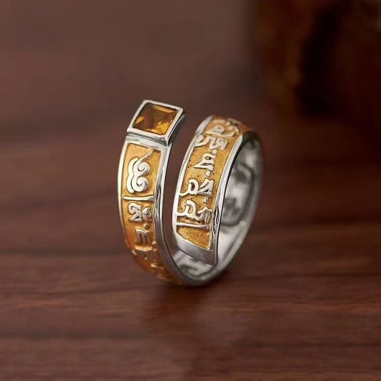 时尚文艺范方形黄钻黄财