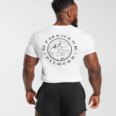 鲨鱼阿诺德精梳棉二代短袖T恤男士运动健身休闲圆领宽松短袖