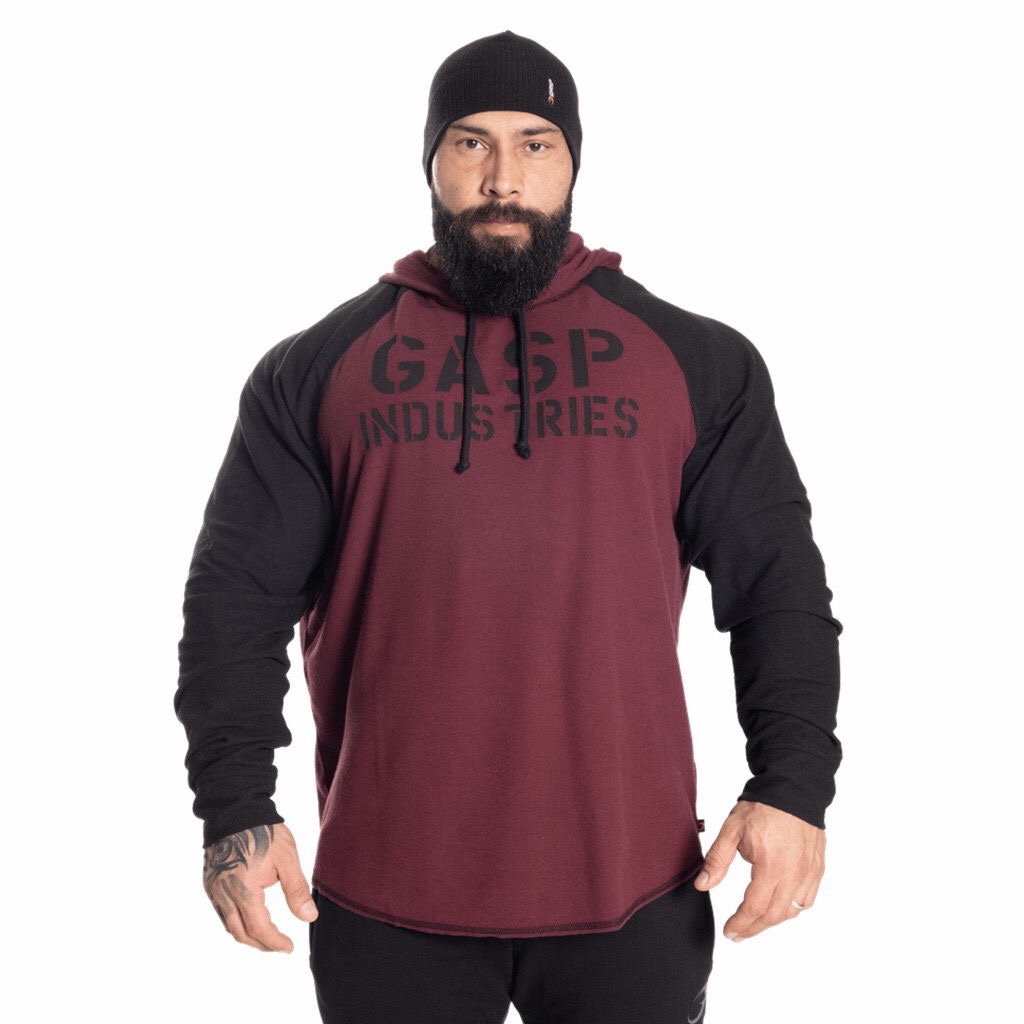 GASP新款连帽卫衣男运动休闲宽松秋冬季外套健身训练欧美复古上衣