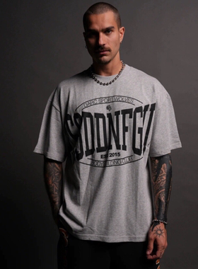 DARC SPORT 美式健身肌肉男棉质t恤健美运动短袖夏季休闲训练衣服