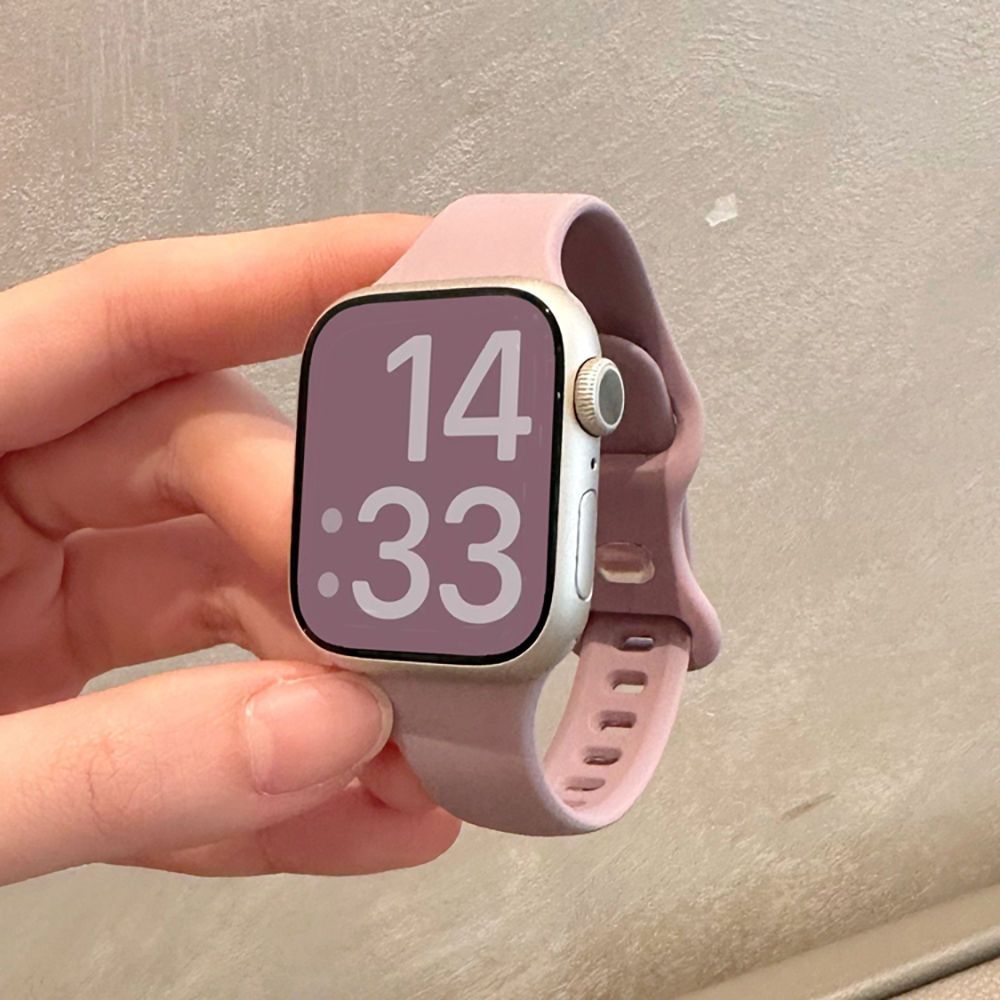 蝴蝶细款反扣纯色适用oppowatch3/2/4proX手表带硅胶男女新款运动