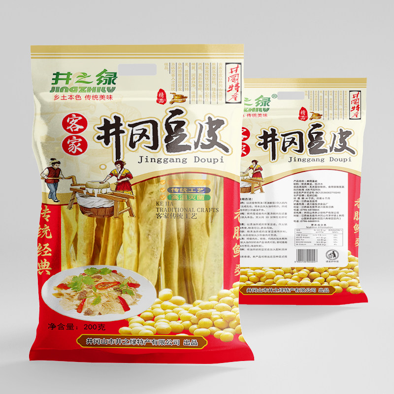 井冈黄豆腐竹200g手工豆腐皮豆腐皮/腐竹/豆制品