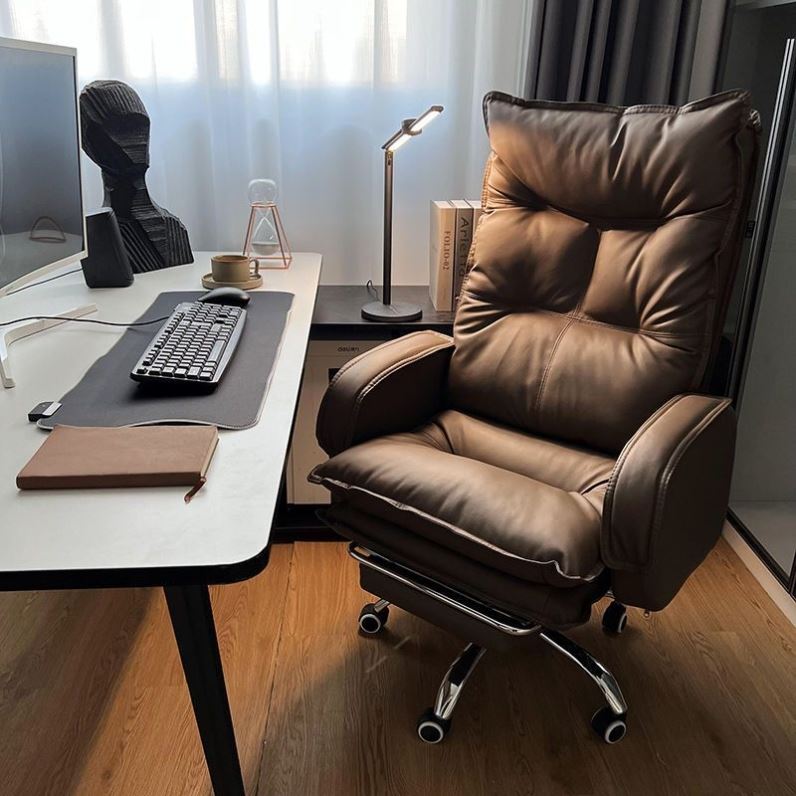 家用办公老板椅舒适久坐可躺电脑椅书房书桌靠背椅子商务沙发座椅