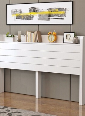 白色实木床头板靠背板1.8床头1.5床头单人床头双人床头板可定制