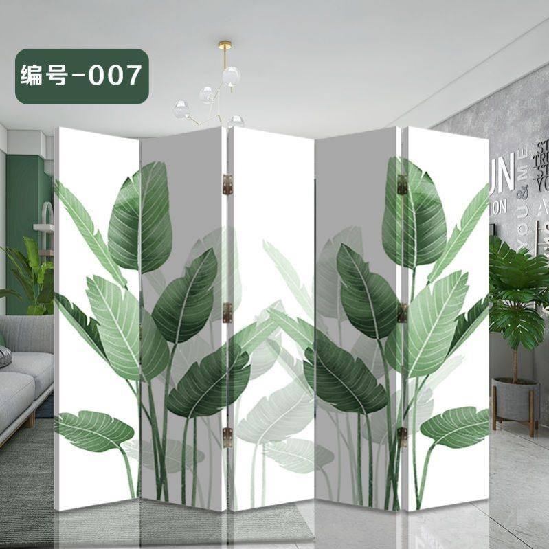 北欧屏风隔断墙简约现代客厅家用移动可推拉折叠办公室遮挡床折屏