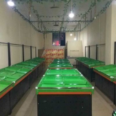 超市水果货架堆头平台水果蔬菜中岛货架展示架铁质水果店架子双层
