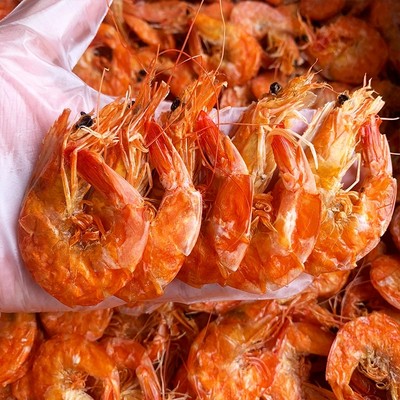 即食软皮虾干500g海虾无壳软壳烤虾干货无防腐剂