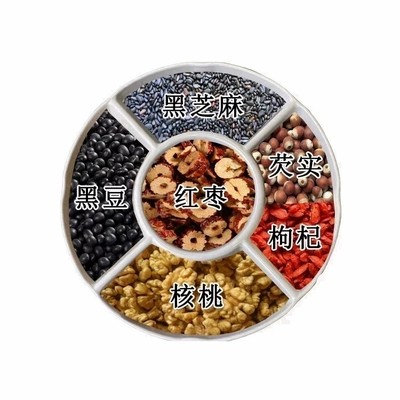 【现磨】黑芝麻糊食疗五谷杂粮粉熟非掉发脱发白发五黑粉早餐代餐