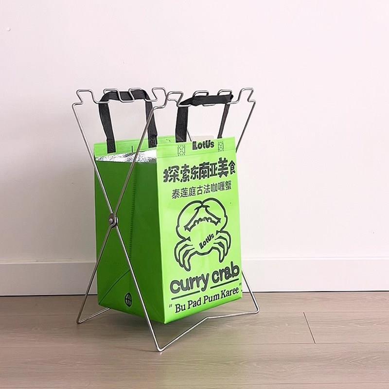 可折叠垃圾架户外露营厨房客厅塑料袋支撑架可携式垃圾桶简易收纳